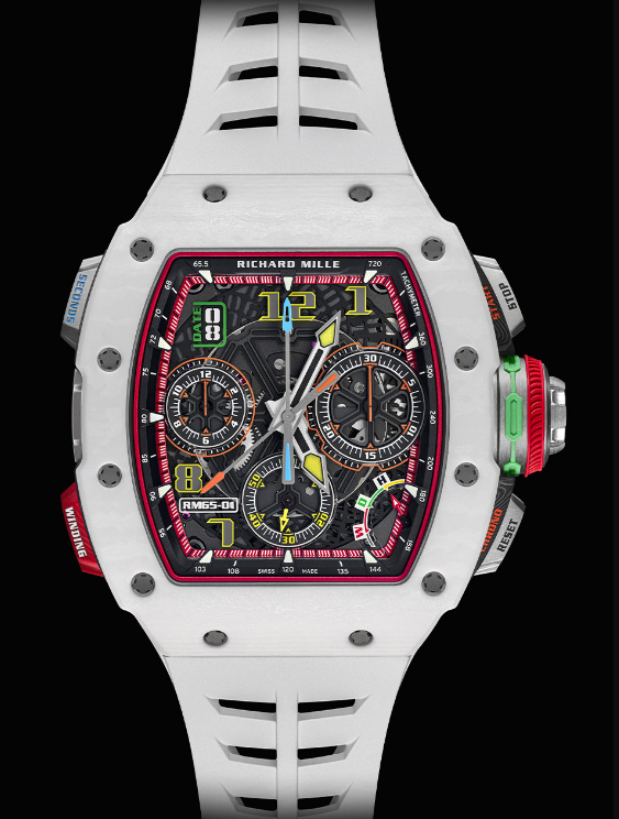 Review Replica Richard Mille RM 65-01 Automatic Winding Split-seconds Chronograph White Watch